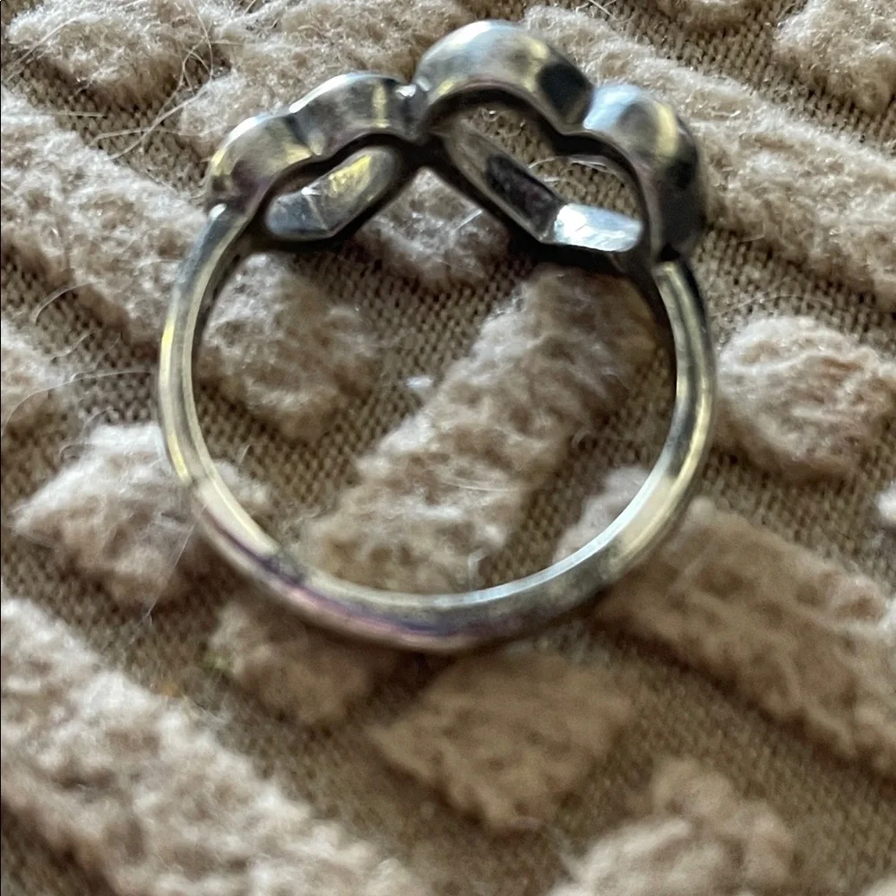 Silver Heart Infinity Ring - Picture 5 of 6